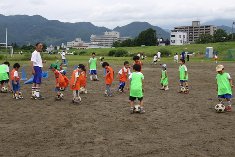 サッカー教室の様子