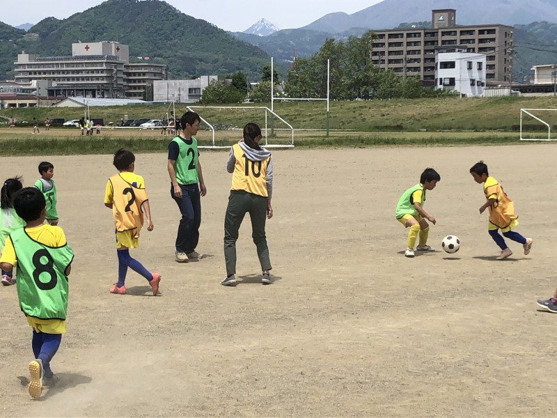 U9 練習風景 写真は親子サッカーばかり 長野fcガーフ 長野県長野市にある少年サッカークラブチーム